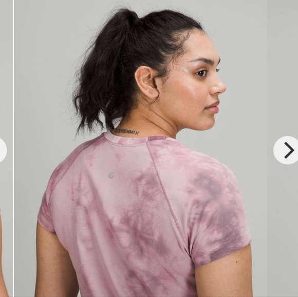 Lululemon Swiftly Tech Short-sleeve Shirt 2.0 In Marble Dye Vintage Plum - Picture 5 of 9